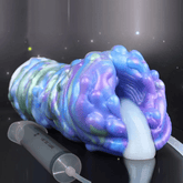 Bunter Masturbator-Stroker mit Ejaculation-Feature, Nahaufnahme der Textur