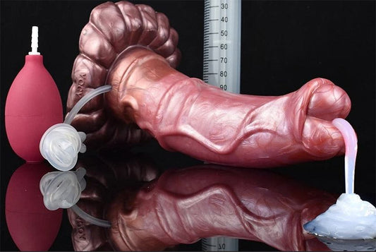 A squirting dildo