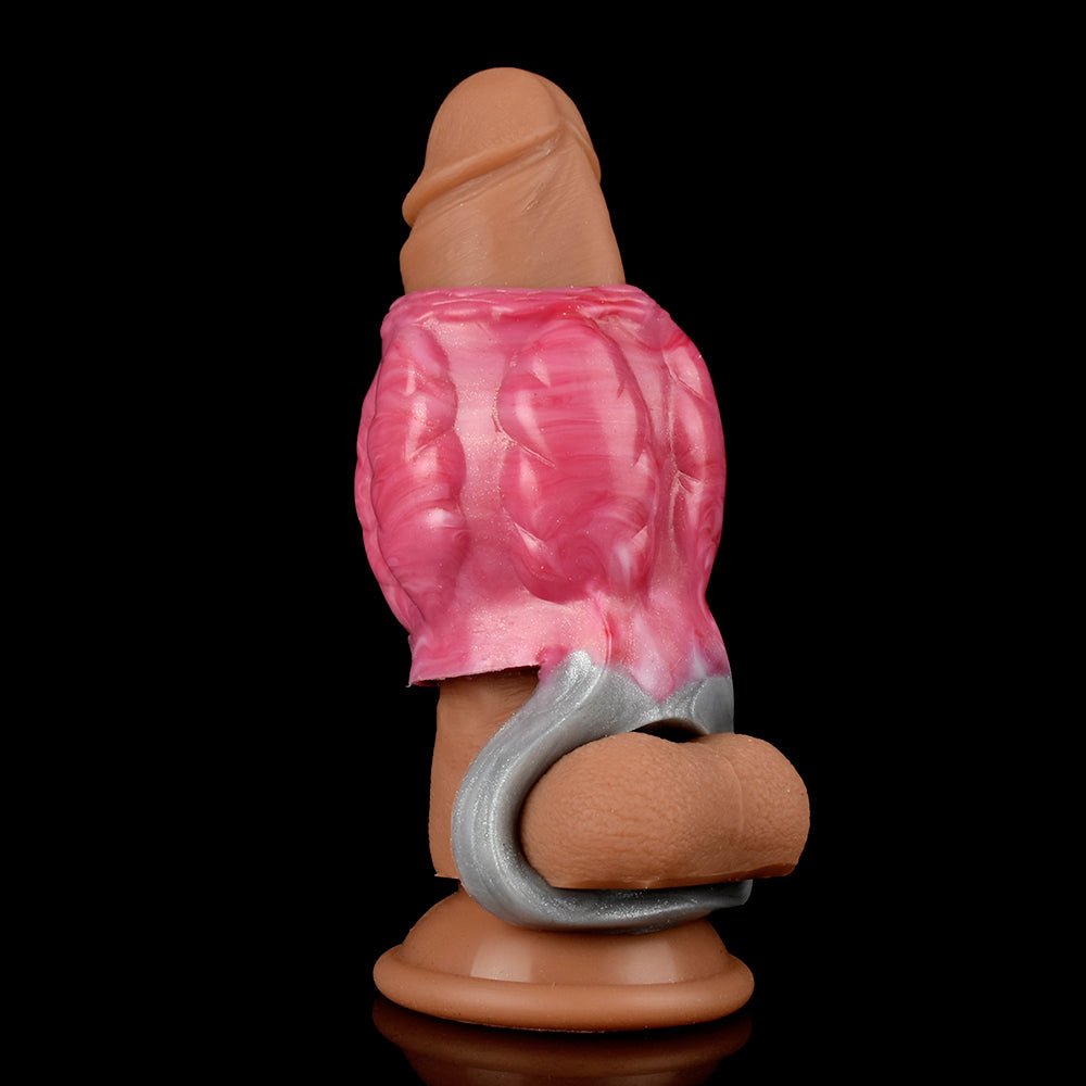 Bazzoit - Dragon Cock Scrotum Ring, Fantasy Penis Enlargement Sleeve - DirtyToyz