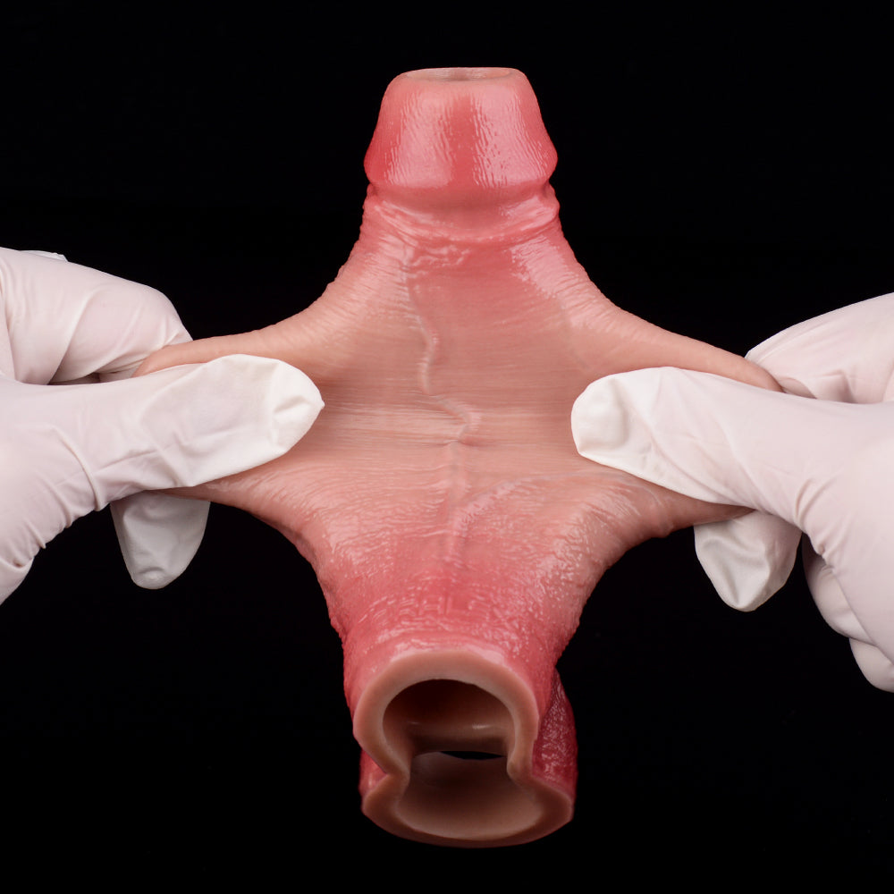 Constantine Sleeve – Realistic Penis Extender w/ Ring - DirtyToyz