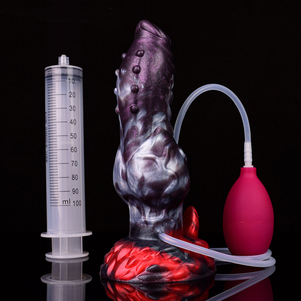 Augus – Best Squirting Dildo with Huge Knot Fantasy Power - DirtyToyz