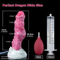 Thumbnail for 🐲 8-Inch Eragon, Ejaculating Dragon Dildo with Curved Knot - DirtyToyz