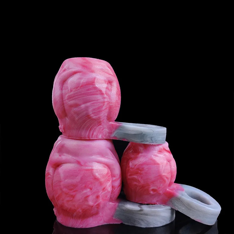 Raafe - Dog Knot Penis Enlargement Scrotum Cock Ring - DirtyToyz