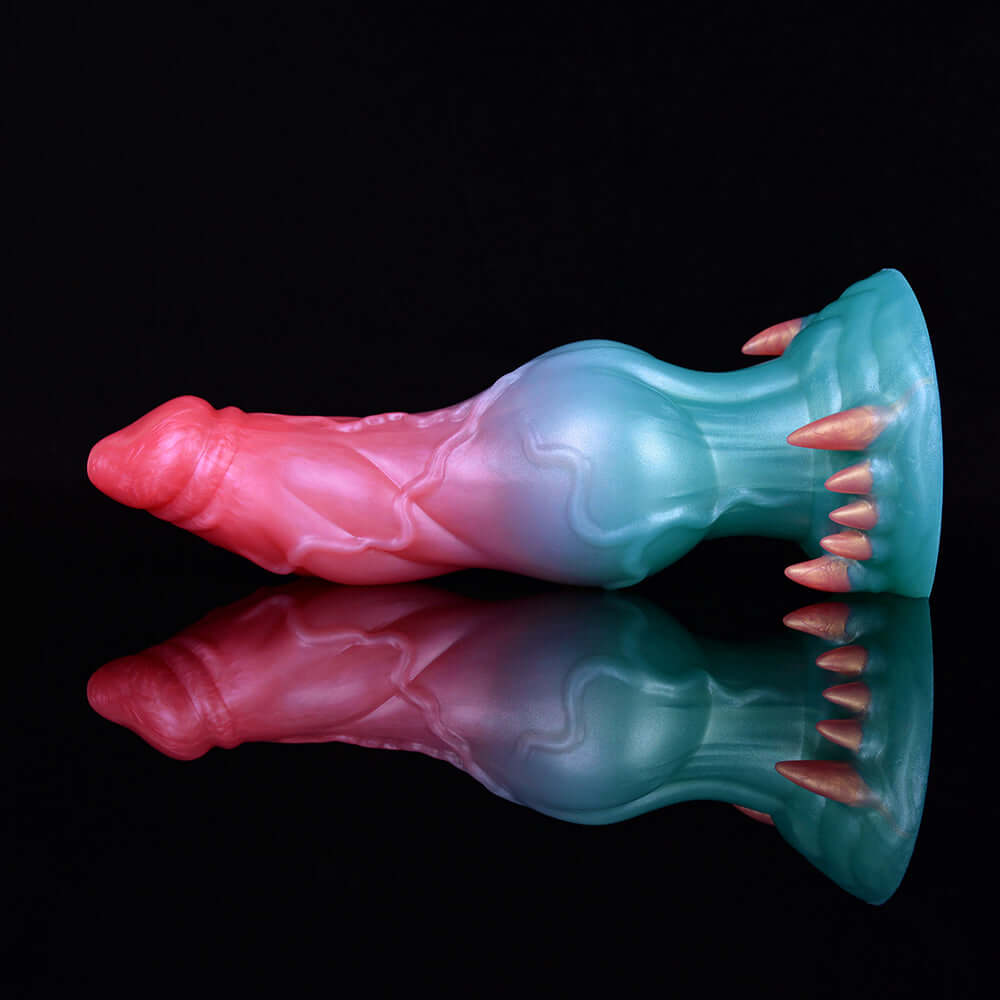 🐺 7.32-Inch Augus the Alien Wolf- Animal Dildo with Large Knot and Demon Claws - DirtyToyz