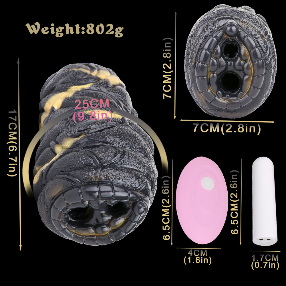 Dual-hole stroker size chart with weights and dimensions shown on screen