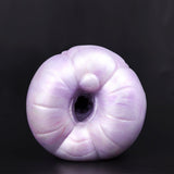 Aelar dragon male masturbator, front opening view of the hollow tip