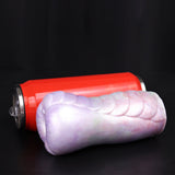 Aelar dragon male masturbator with red base unit, side view of the swirl body