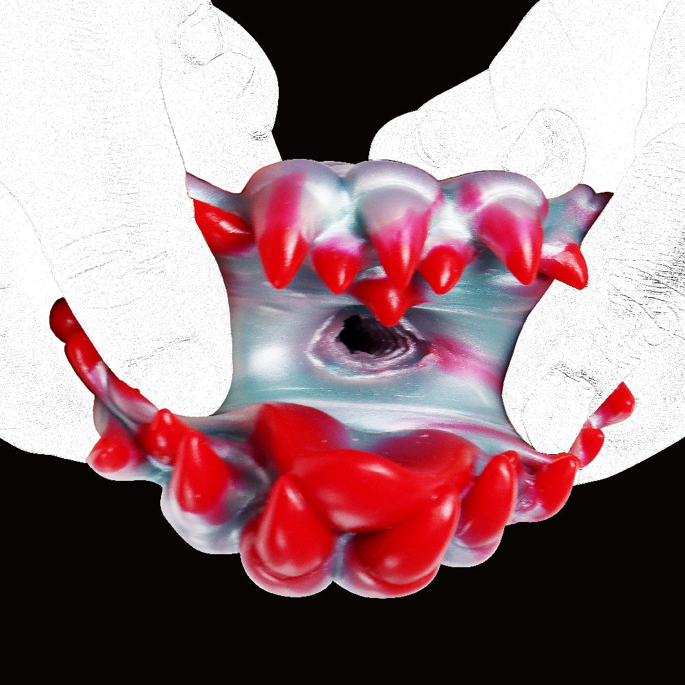 Alien Flower Monster Masturbator mit roten Zähnen und geformter Öffnung am Kopf