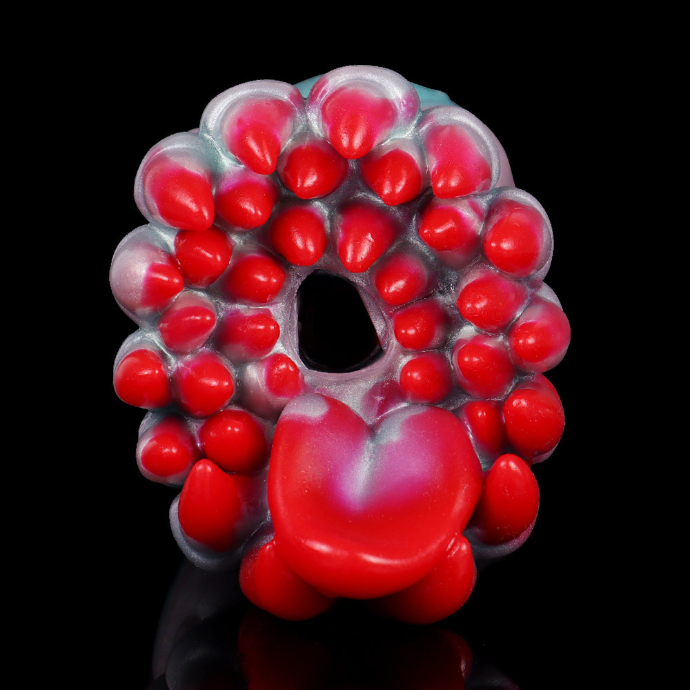 Alien Flower Fleshlight mit rotem Tentakel-Besatz und zentraler Öffnung am Kopf