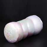 FTM dragon stroker sleeve, pastel white with segmented, ribbed side texture