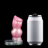 Knot sheath & sleeve, pink stand-in with gray base, plus size-style canister
