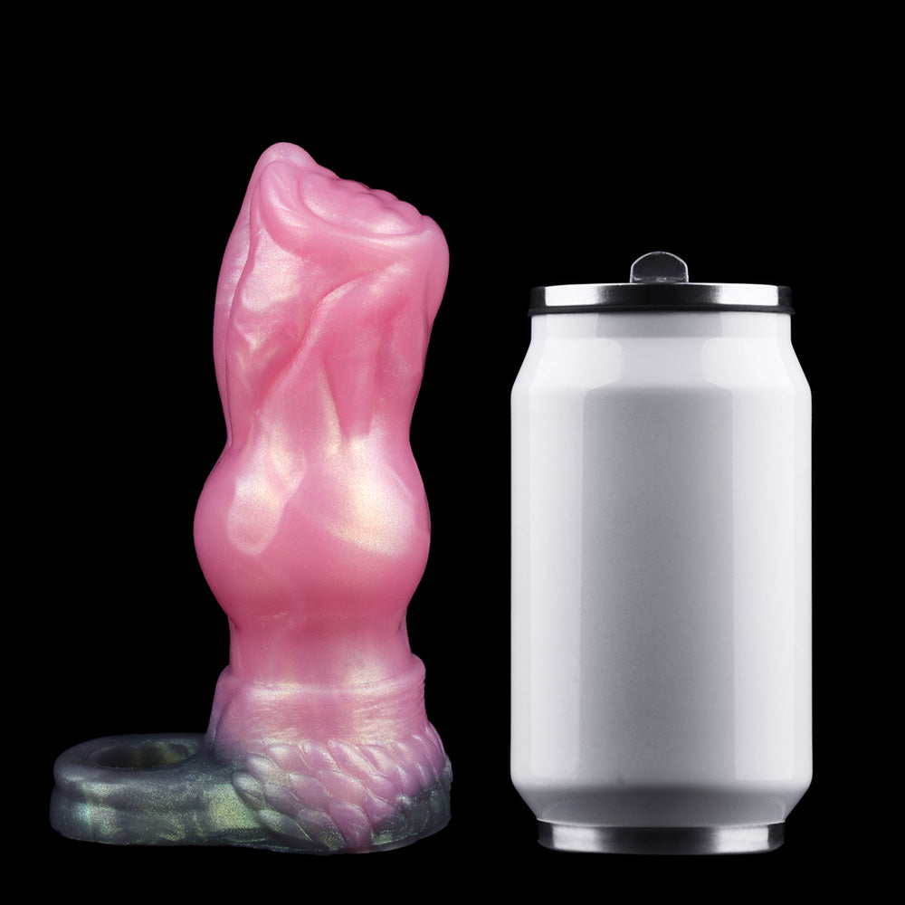 Pink knot sheath and white sleeve/holder with black lid