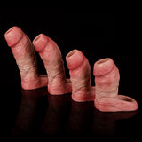 Asoka Extender Penis-Überzug, vier Modelle, realistisches Texturdetail, rosé
