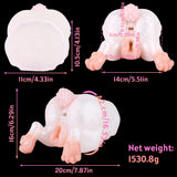 Bad Rabbit fleshlight size diagram with length and width measurements