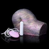 Animal-style sex toy with attached vibrator wand and cable