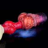 Blazing Wyvern Duo Masturbator mit zwei Kanälen, rotes Kopfende, strukturierte Oberfläche