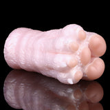 Cat paw stroker schräg: Pfoten-Noppen am Ende, zylindrischer Körper, hellrosa
