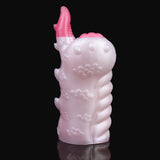 Back view of ceratops dragon Fleshlight with horn tip and circular texture bumps