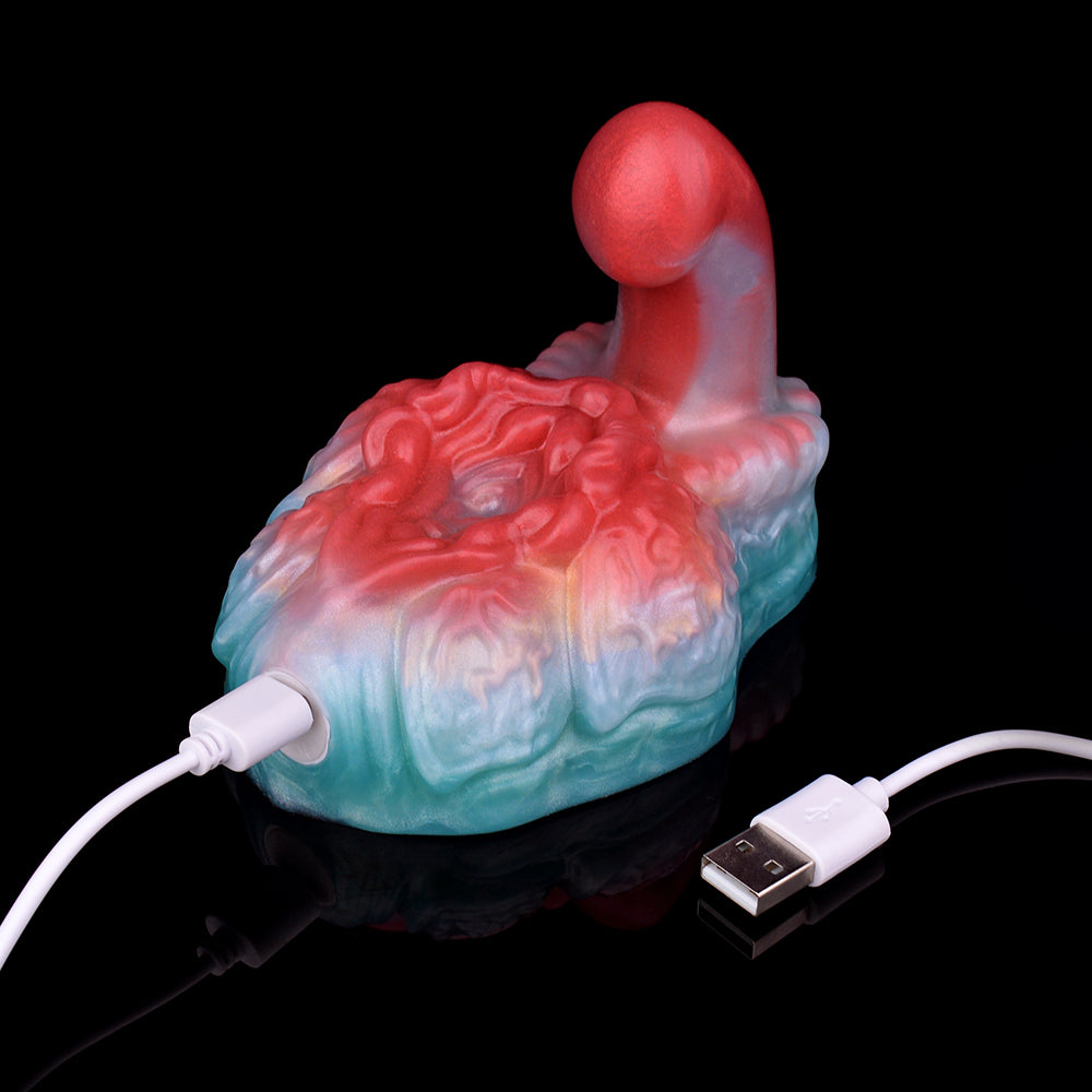 Grinder sex toy with USB charging cable and controller cable connection