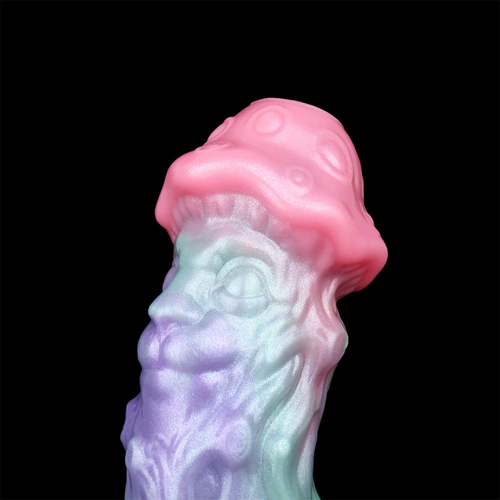 Alien-Sleeve Nahansicht der Textur: rosa Kopf und lila/pastellfarbener Schaft