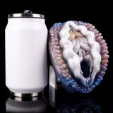 Deep Sea Clam masturbator, open end with ridged white channel and bead rim