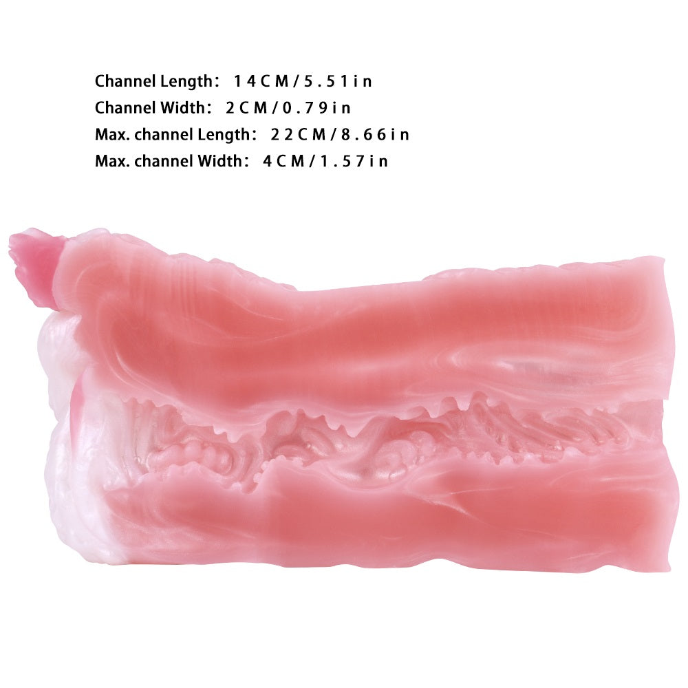 Side profile of the dragon stroker, flared wings and textured ridges.