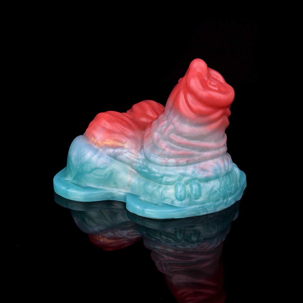 Blau-rot schattierter Vibrations-Toy, seitliche Ansicht