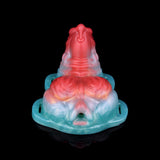 Vibrations-Toy blau-rot, frontal mit Fühler-Optik