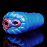 Blue dragon fantasy fleshlight with two openings and textured face detail