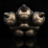 Bronze textured clawed hand, rounded spikes and three front finger points