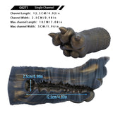 Bronze textured single-channel clawed hand with spiked fingers