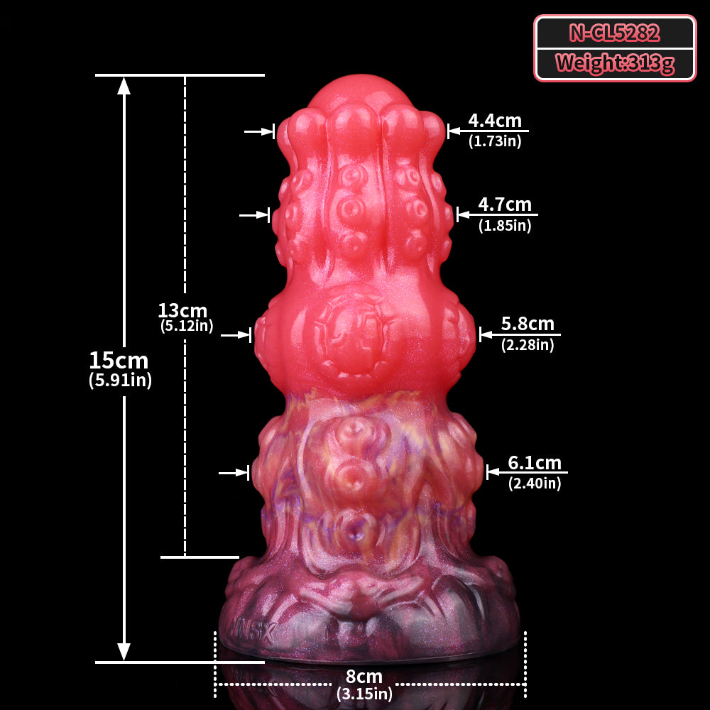 Echo-Dragon-Anal-Dildo, Maße: 15 cm Länge, 13 cm Breite, 8 cm Fuß, 313 g