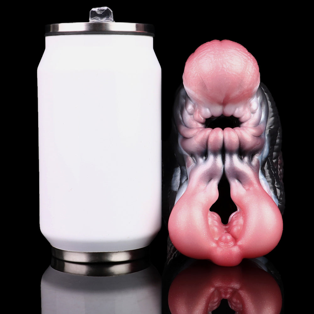 Elephant fleshlight in pink with textured interior and open mouth shape