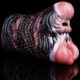 Elefanten-Fantasy-Masturbator, seitliche Ansicht, strukturierte Hülle mit rosafarbenen Bereichen