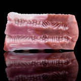 Ella realistic canine masturbator side view, pink raised texture patterns