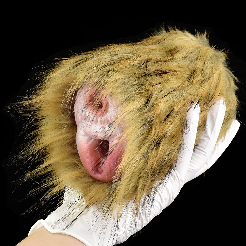 Ella realistic canine masturbator (furry), yellow-brown plush coat