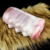 Ella realistic canine masturbator (furry), side view with pink opening
