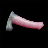 Pink horse sheath toy, curved shaft with flared base