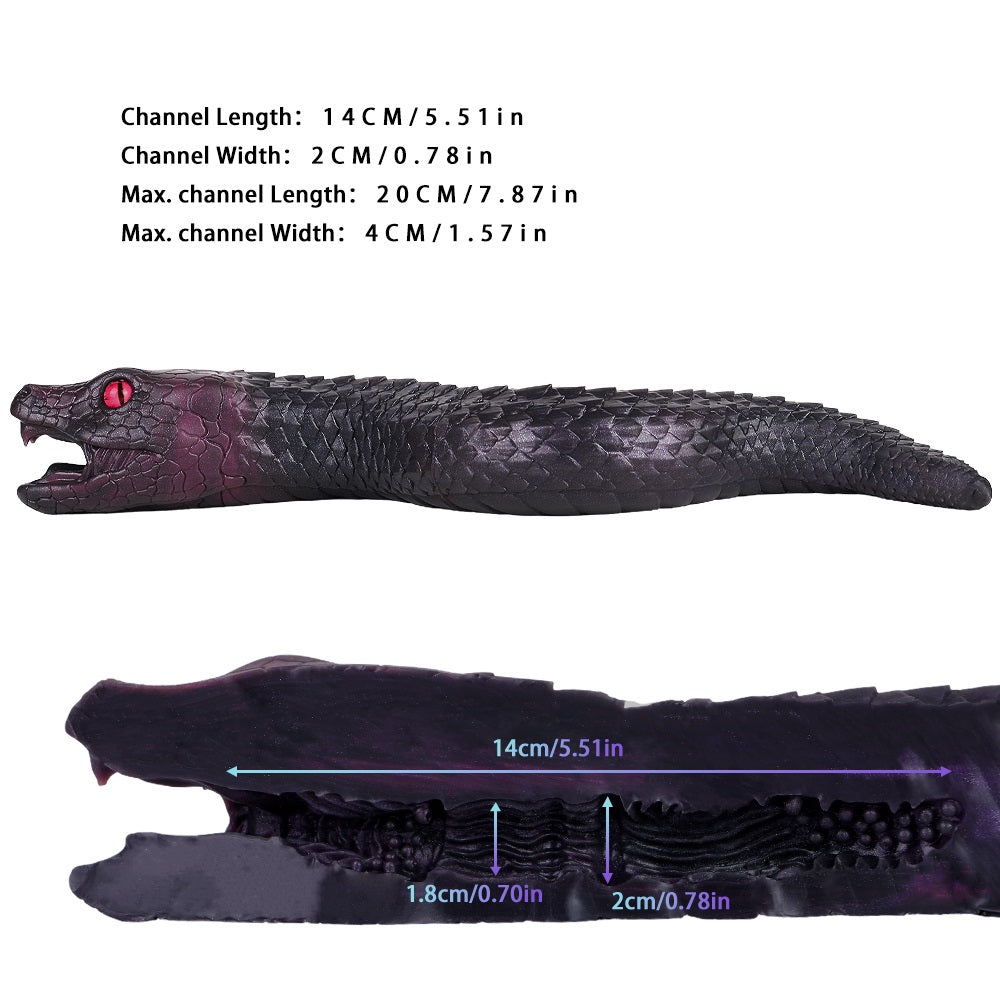 snake masturbator length width