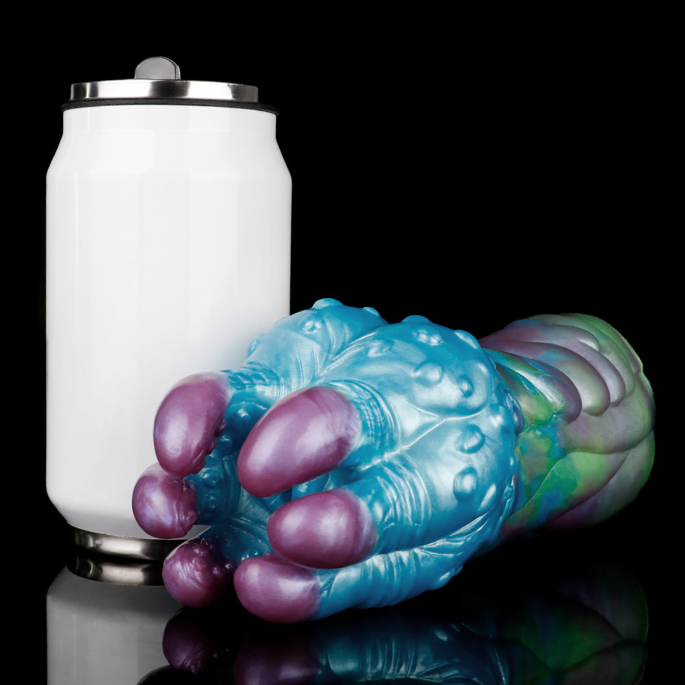 DirtyToyz fantasy stroker with purple tentacle bulbs and blue textured surface