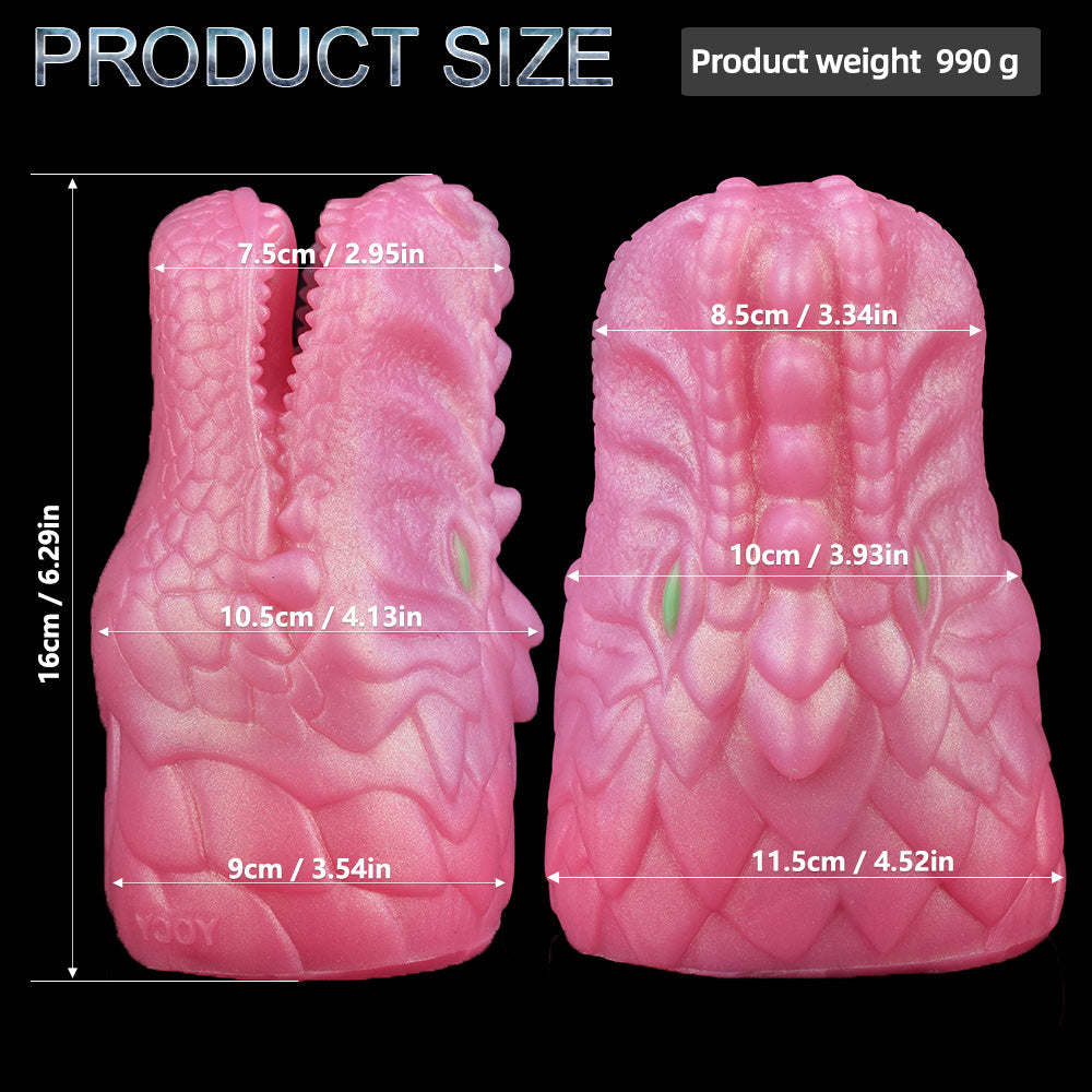Glamour Dragon Produktgröße mit Maßen, Gewicht 990 g