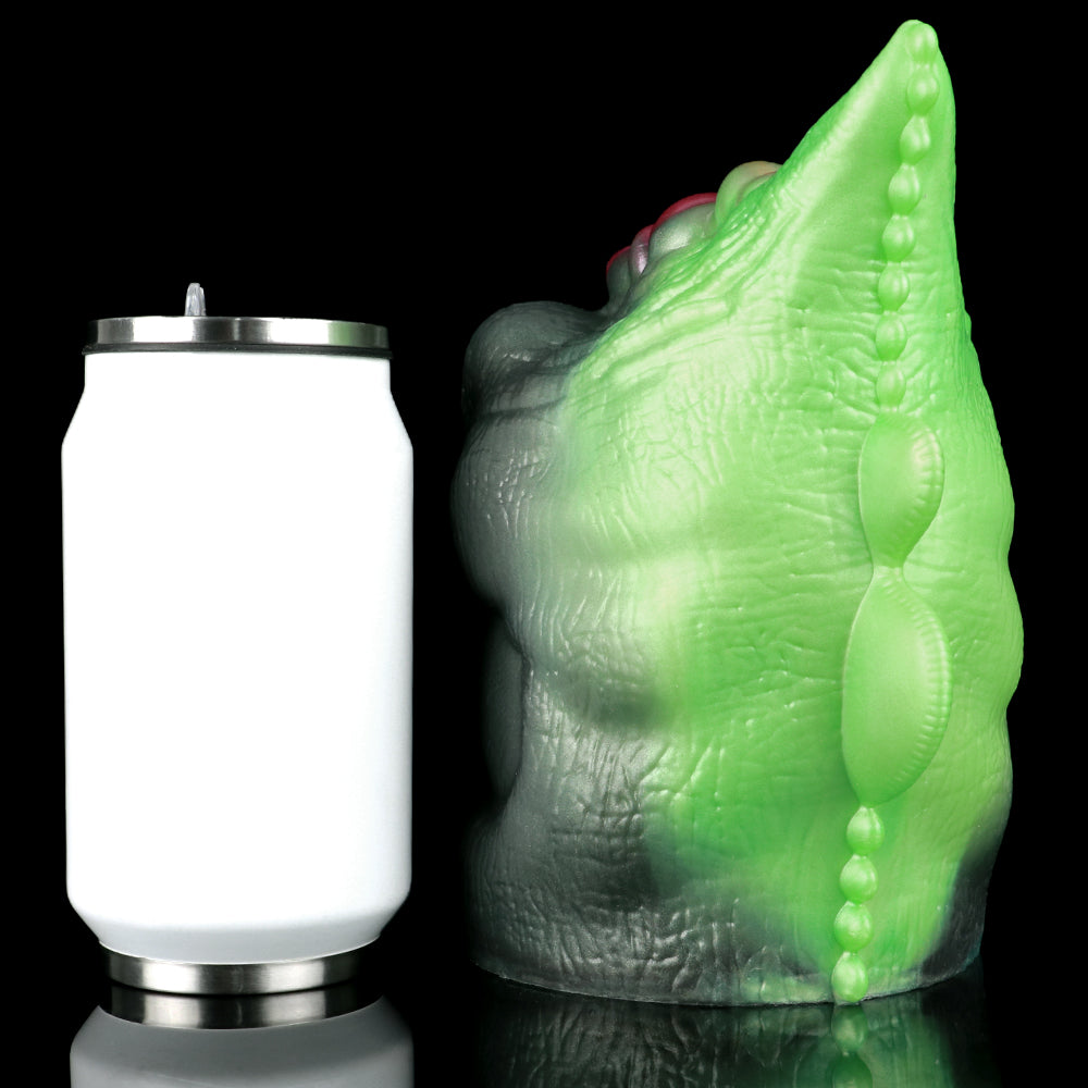 Green Dragon Fleshlight giant masturbator, green scale texture and small protrusions
