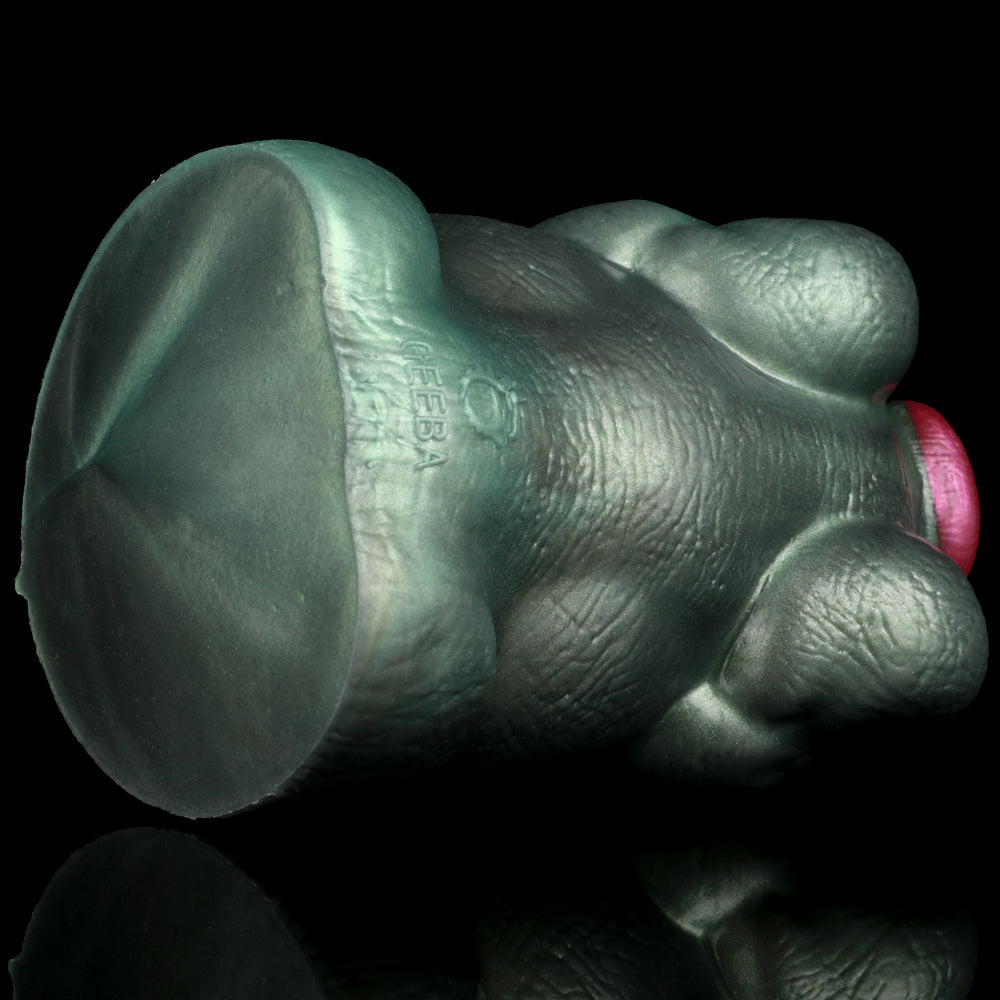 Green Dragon Fleshlight giant masturbator with white storage canister