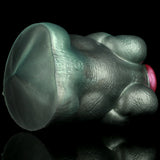 Green Dragon Fleshlight giant masturbator with white storage canister