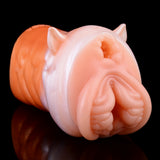 Fantasy Stroker mit Tierkopf-Optik, rosa Öffnung am Ende, glatte Oberfläche