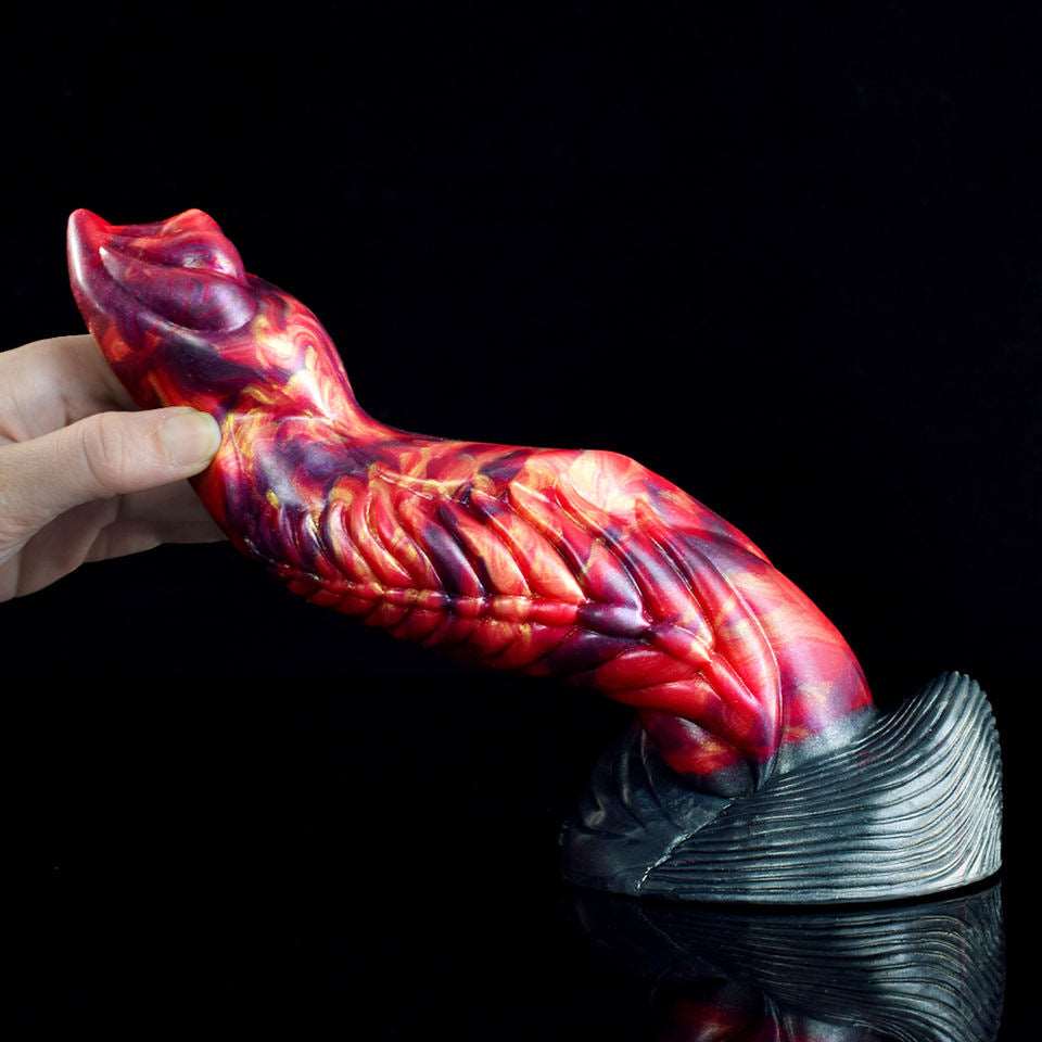 MILLER - Curved Monster Dildo with Dragon Scales - DirtyToyz