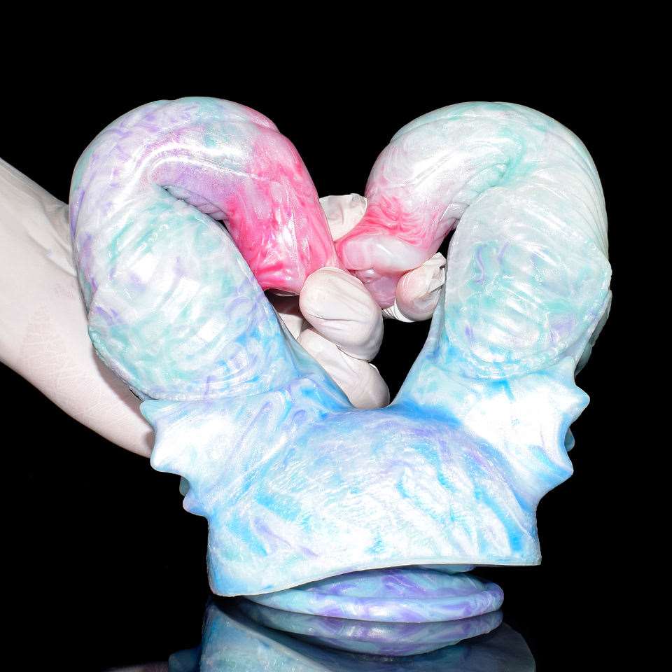 Lumithorn - Two-Hole Minotaur Butt Plug, Double Horse Dildo - DirtyToyz