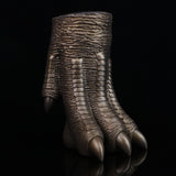 Bronze textured monster paw cover with ridged back and toe tips