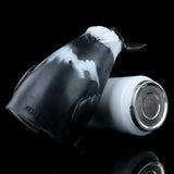 Killer Whale fleshlight, angled view with textured opening rim and dorsal details