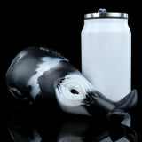 Killer Whale fleshlight with white interior opening and dark body surface